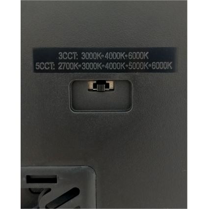 LED Stropní svítidlo LED/24W/230V 3000/4000/6500K 30x30 cm černá